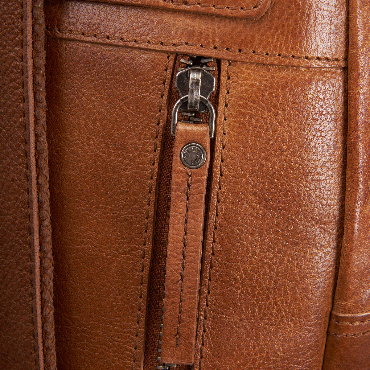 Рюкзак Dr.Koffer из натуральной кожи светло-коричневый