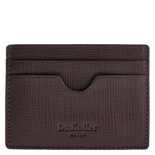Кредитница Dr.Koffer из натуральной кожи коричневая