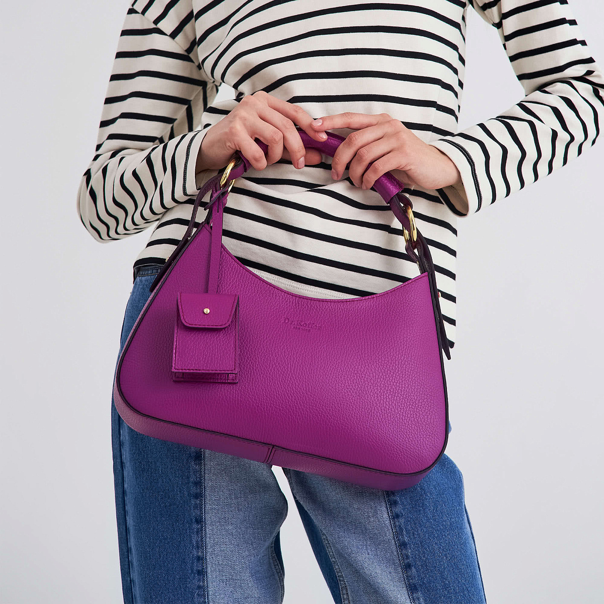 Женская сумка Dr. Koffer из натуральной кожи розовая