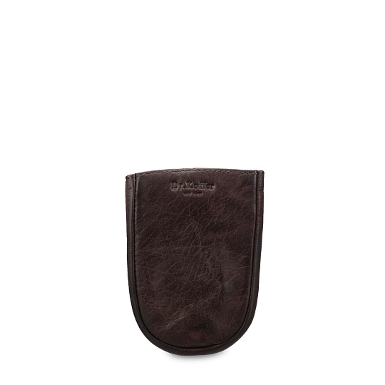 Ключница Dr.Koffer из натуральной кожи темно-коричневая