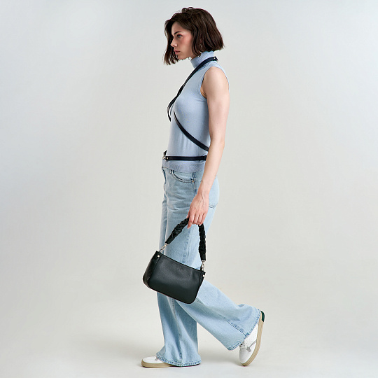 Женская сумка Dr. Koffer из натуральной кожи зеленая