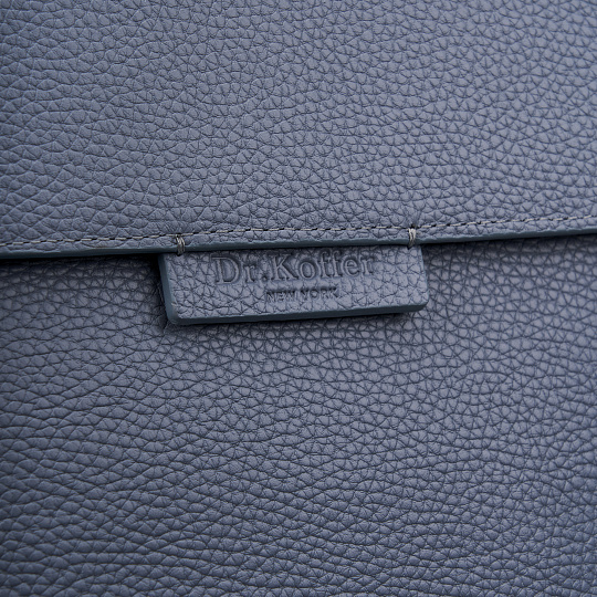 Рюкзак Dr. Koffer из натуральной кожи голубой