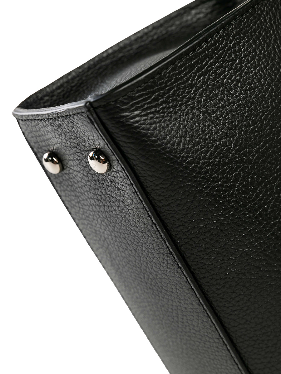 Женская сумка Dr. Koffer из натуральной кожи черная