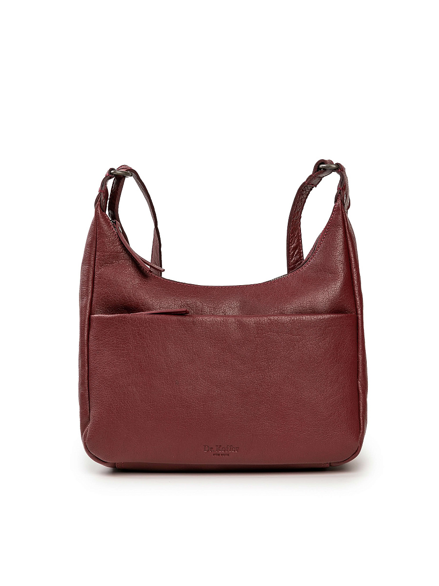 Женская сумка Dr.Koffer из натуральной кожи бордовая