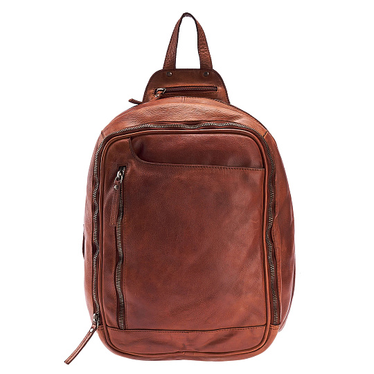 Рюкзак Dr.Koffer из натуральной кожи светло-коричневый