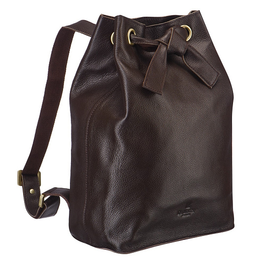 Рюкзак Dr.Koffer из натуральной кожи темно-коричневый