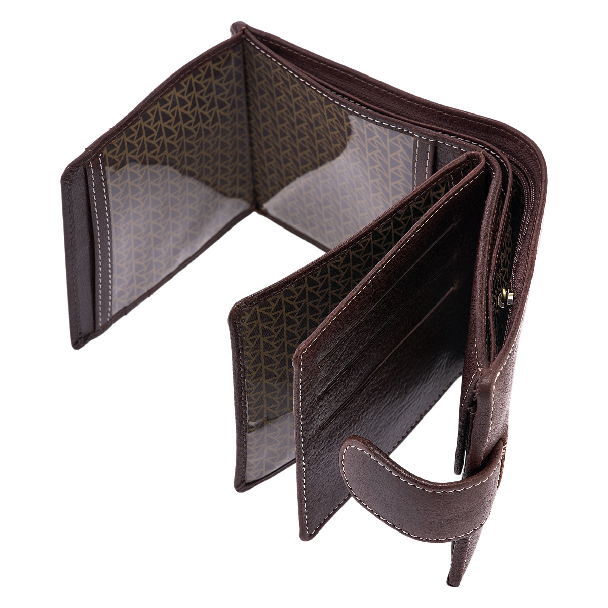 Портмоне Dr.Koffer из натуральной кожи коричневое