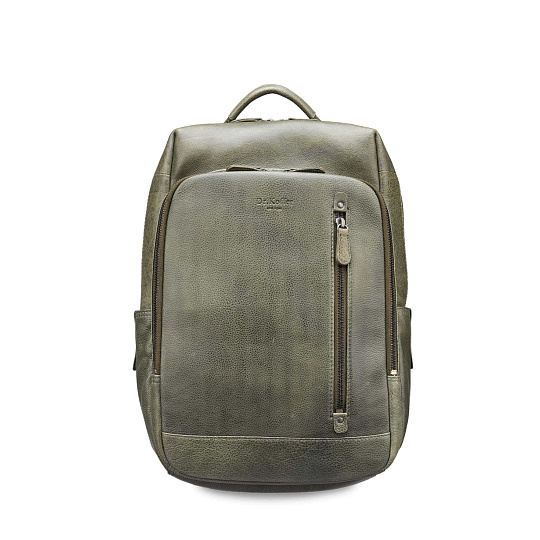 Рюкзак Dr.Koffer из натуральной кожи зеленый