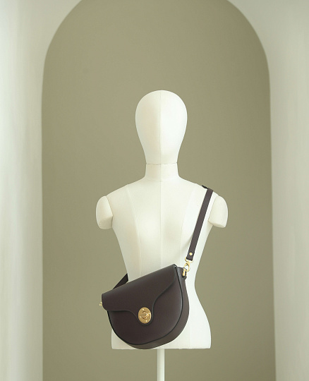 Женская сумка Dr. Koffer из натуральной кожи фиолетовая