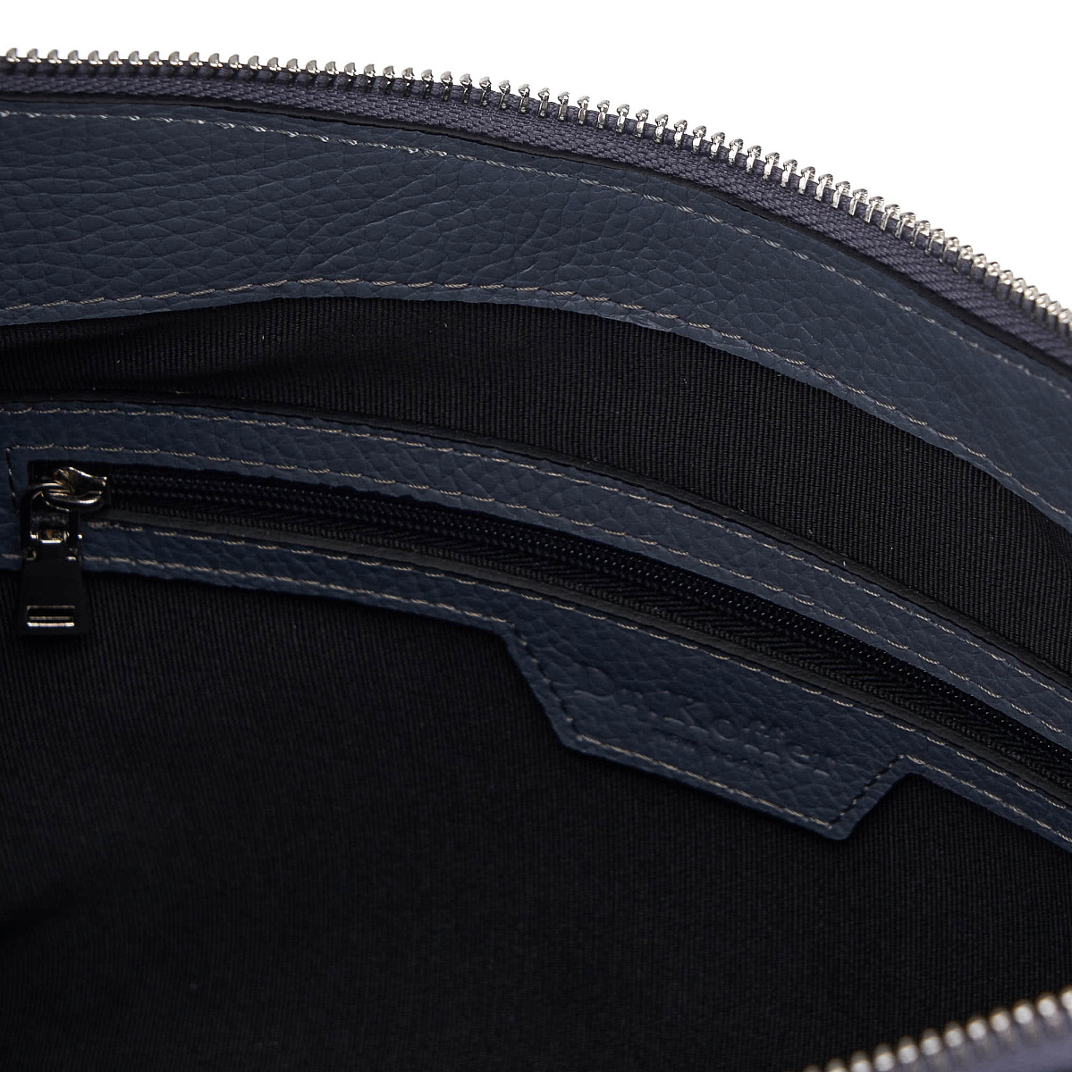 Женская сумка Dr. Koffer из натуральной кожи серая