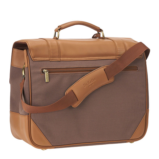 Сумка дорожная Dr.Koffer из натуральной кожи коричневая