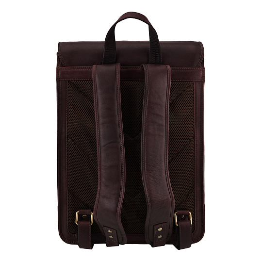 Рюкзак Dr.Koffer из натуральной кожи темно-коричневый