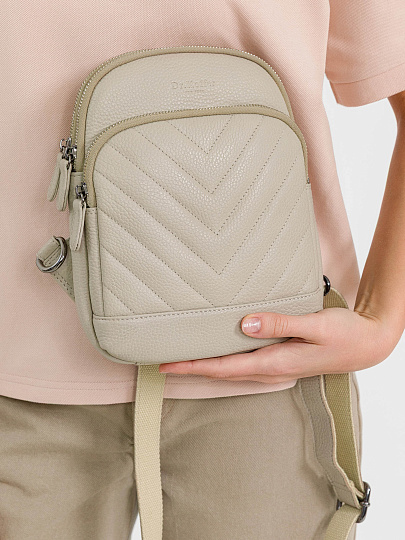 Рюкзак Dr.Koffer из натуральной кожи бежевый