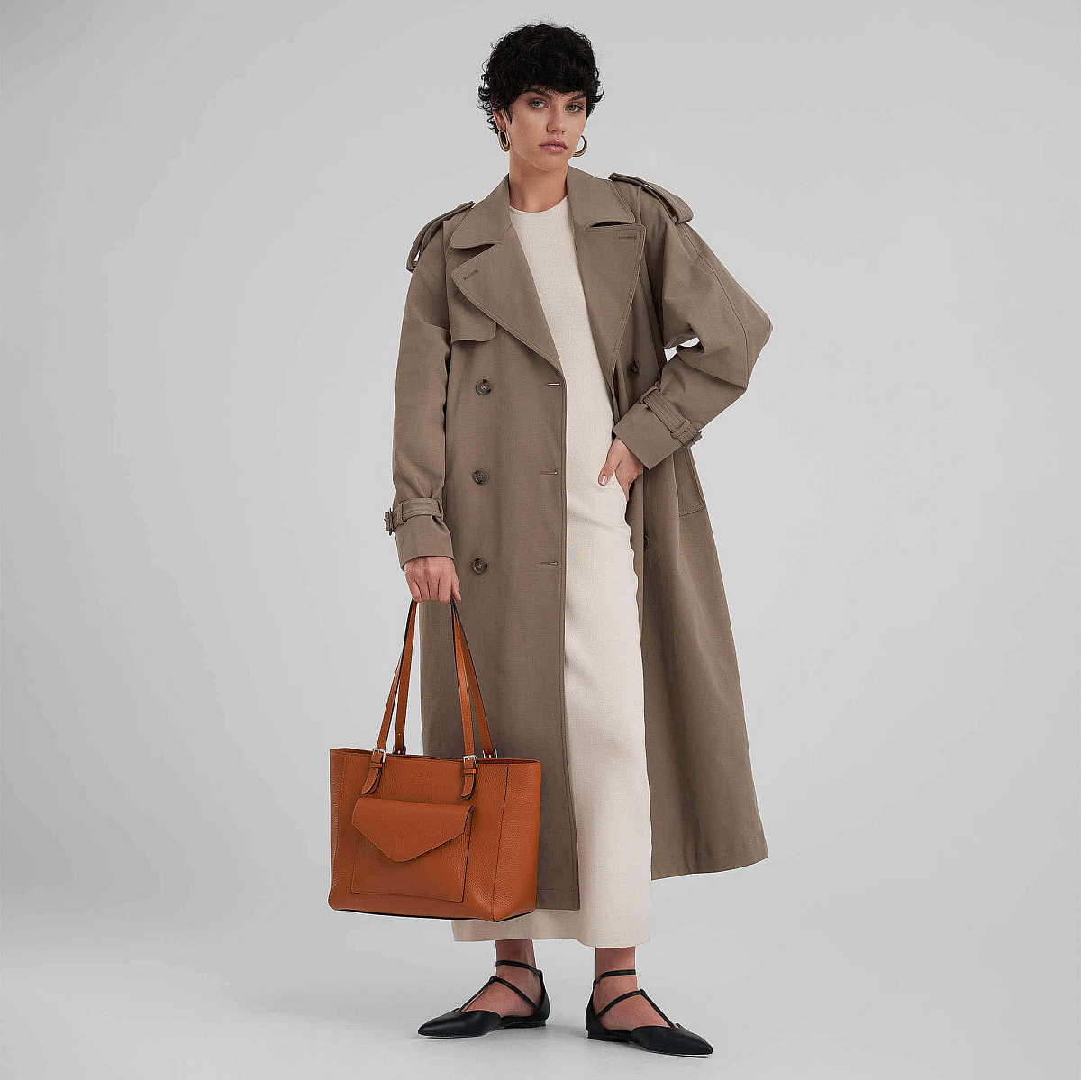 Женская сумка Dr. Koffer из натуральной кожи оранжевая