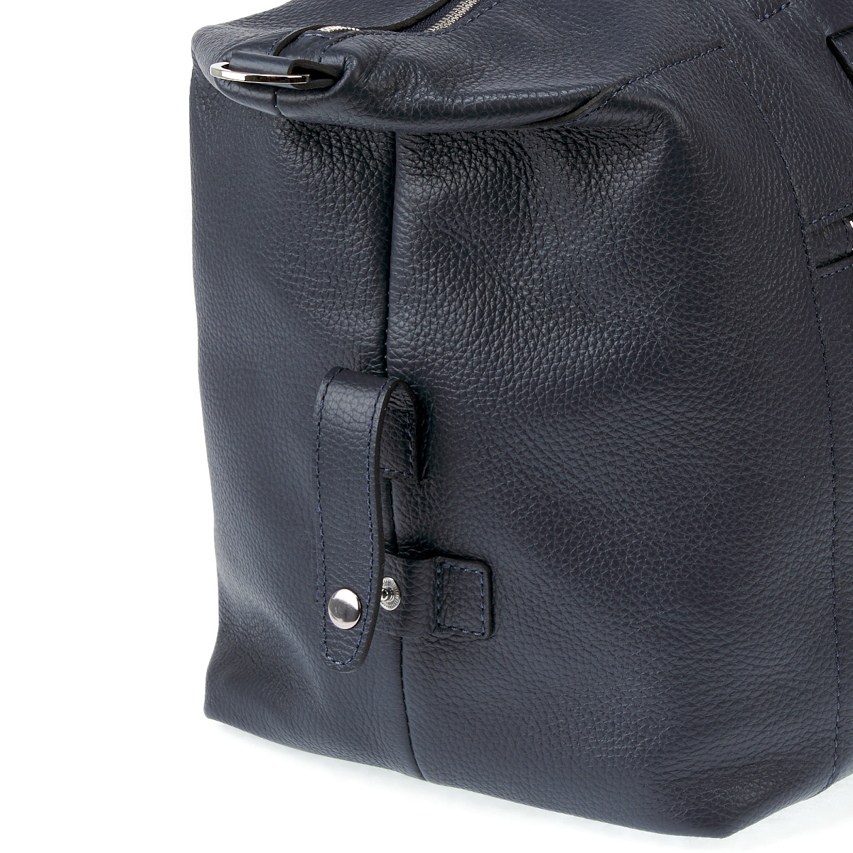 Дорожная сумка Dr.Koffer из натуральной кожи синяя