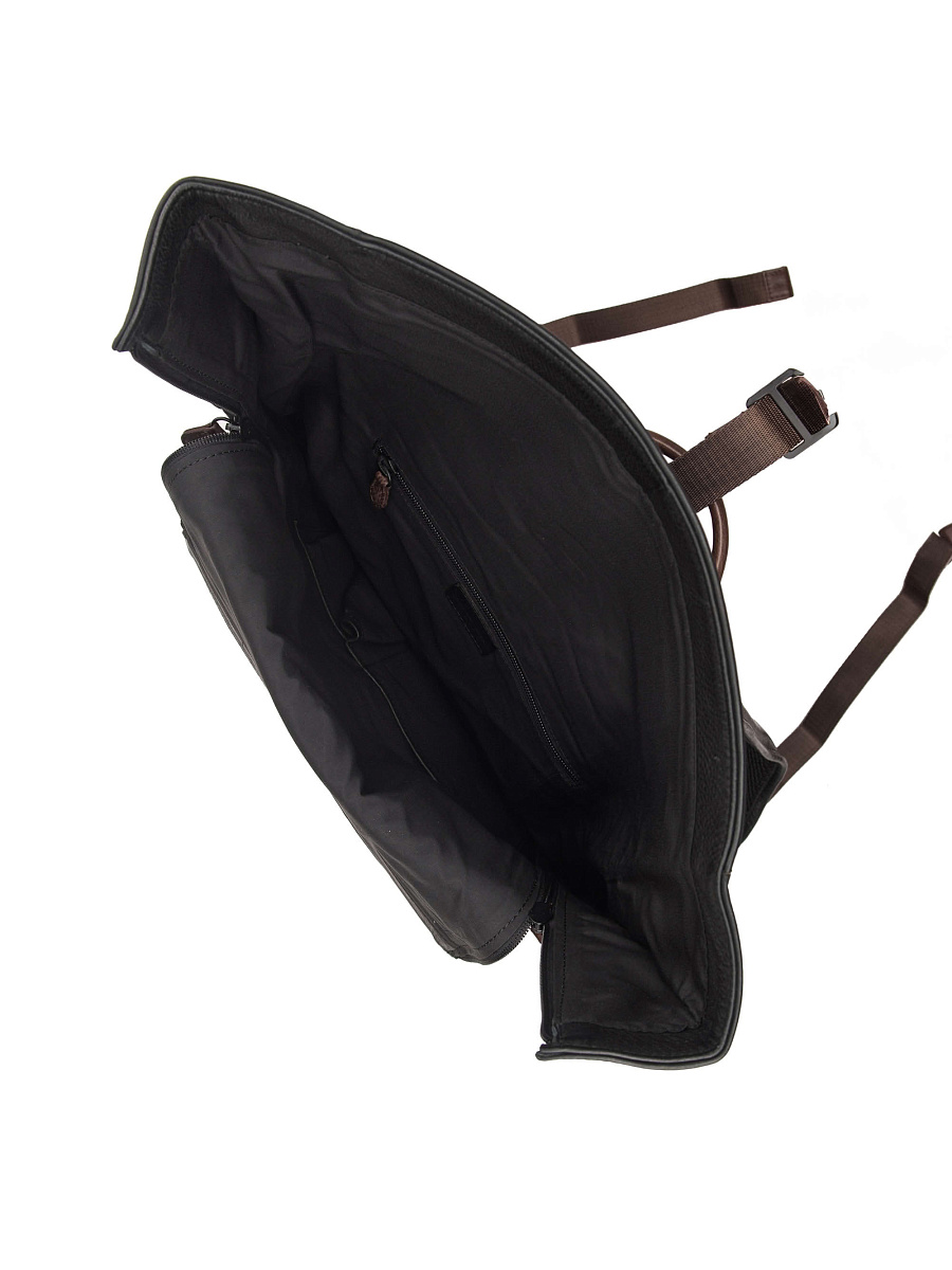 Рюкзак Dr. Koffer из натуральной кожи черный