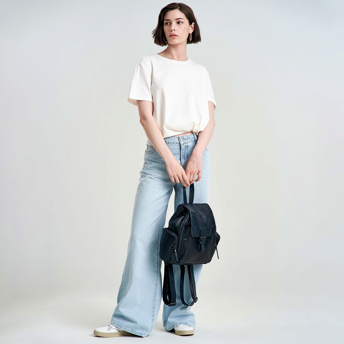 Рюкзак Dr.Koffer из натуральной кожи синий