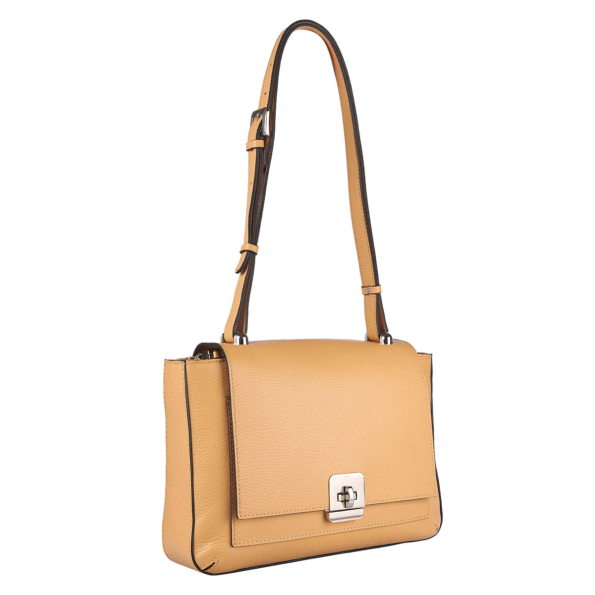 Женская сумка Dr. Koffer из натуральной кожи бежевая
