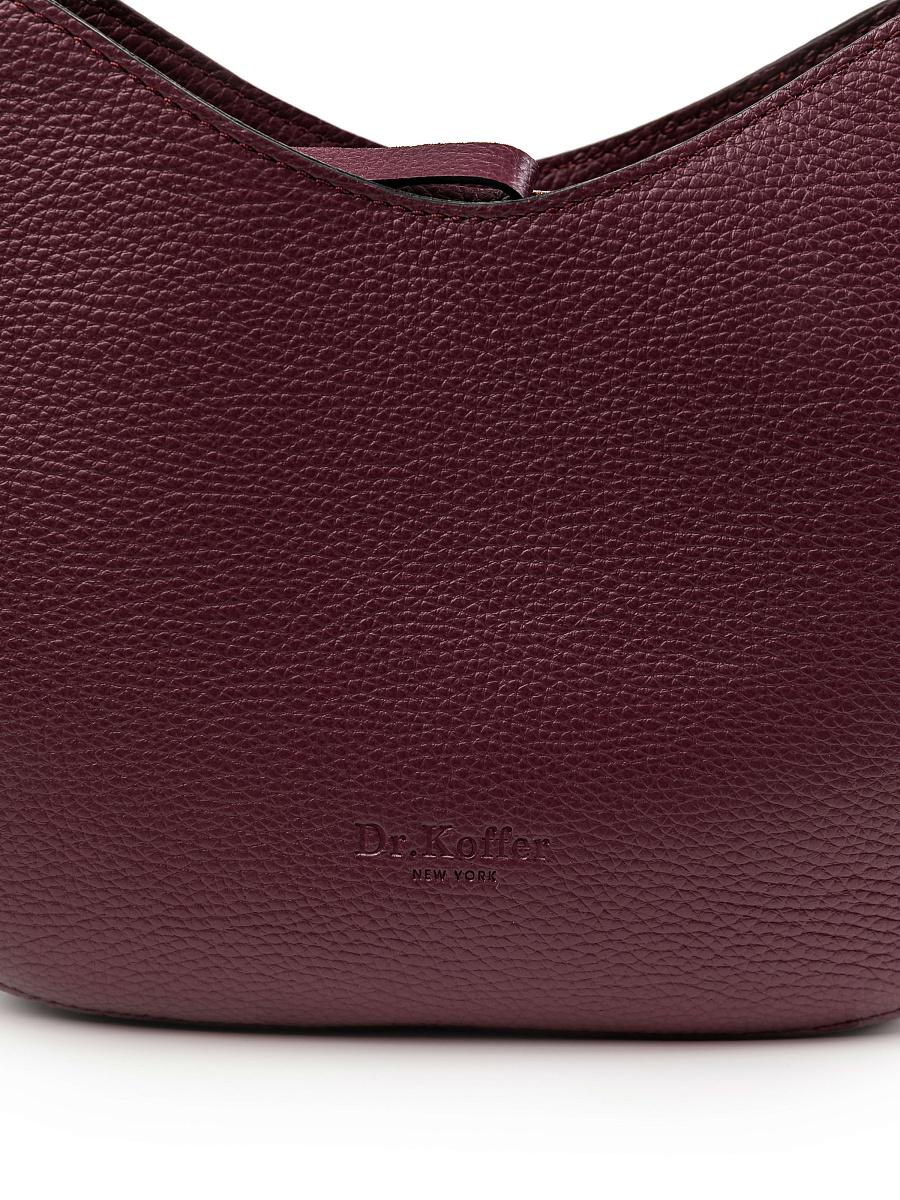 Женская сумка Dr.Koffer из натуральной кожи бордовая