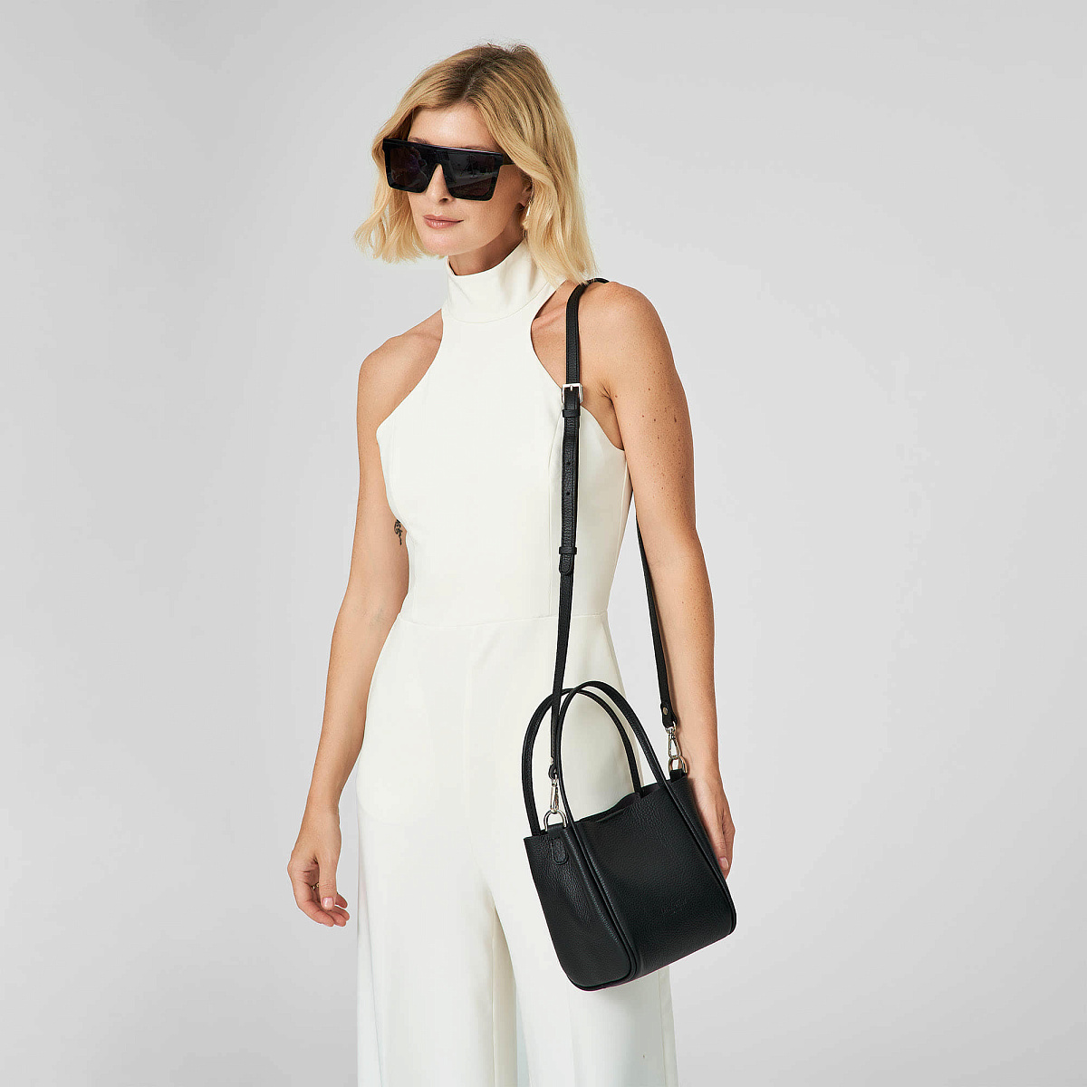 Женская сумка Dr. Koffer из натуральной кожи черная