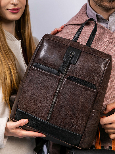 Рюкзак Dr. Koffer из натуральной кожи коричневый