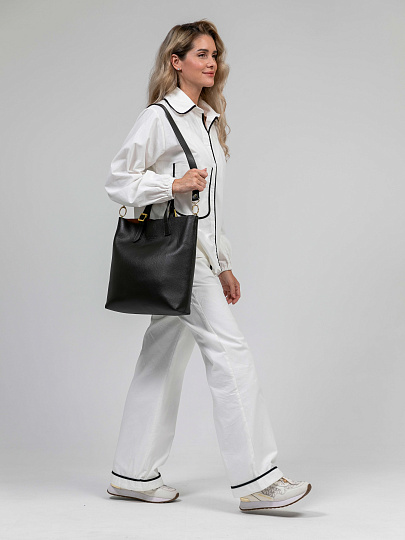 Женская сумка Dr.Koffer из натуральной кожи темно-коричневая