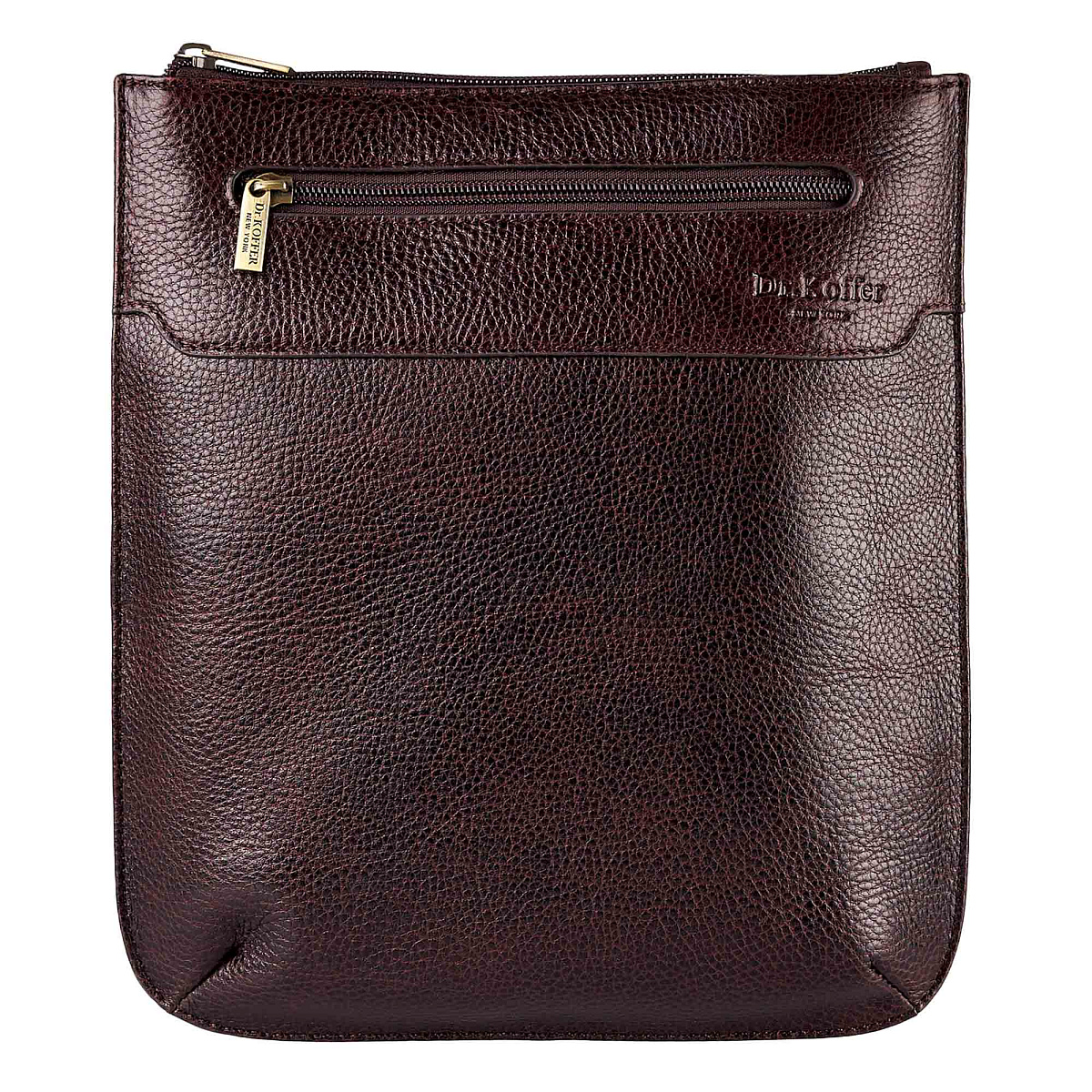 Сумка через плечо Dr.Koffer из натуральной кожи коричневая