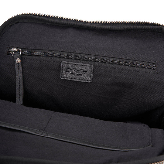 Рюкзак Dr.Koffer из натуральной кожи черный