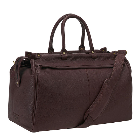 Сумка дорожная Dr.Koffer из натуральной кожи коричневая