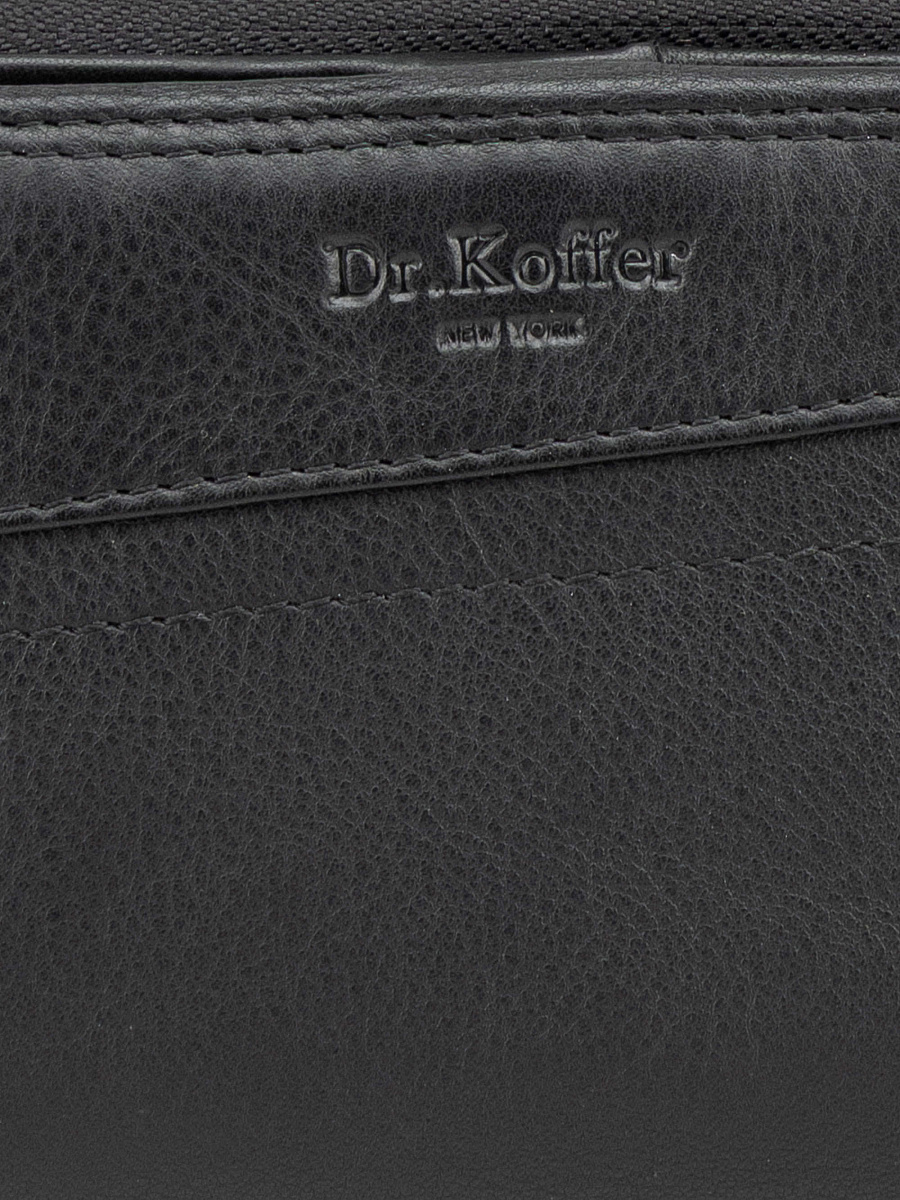 Кошелек Dr.Koffer из натуральной кожи черный