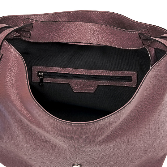 Женская сумка Dr. Koffer из натуральной кожи фиолетового цвета 