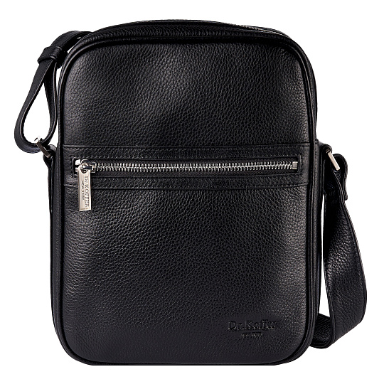 Сумка через плечо Dr.Koffer из натуральной кожи черная