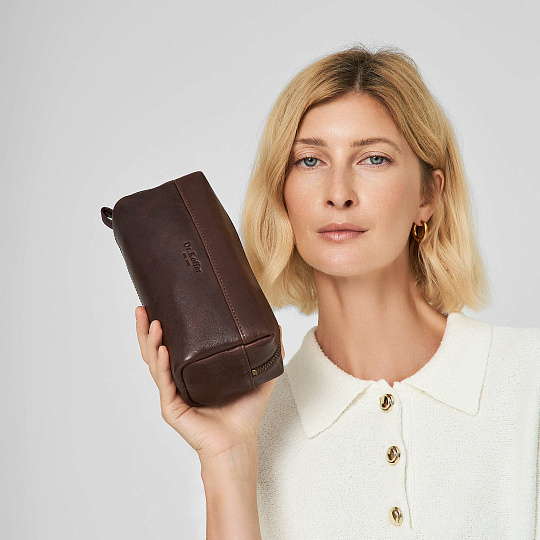 Несессер Dr.Koffer из натуральной кожи коричневый