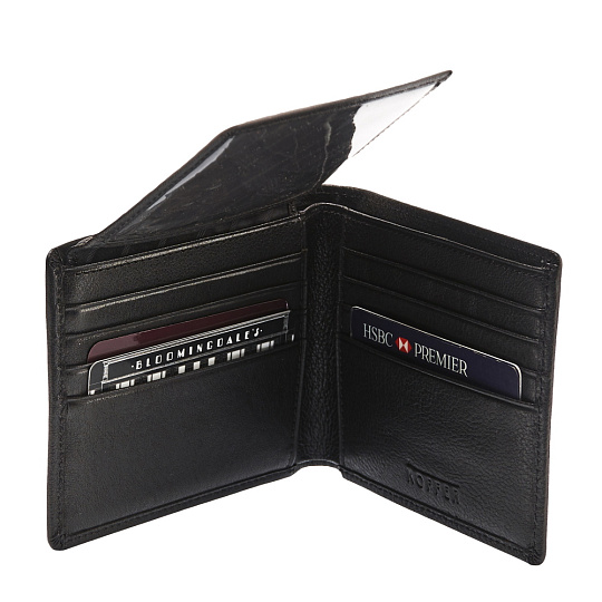 Портмоне Dr.Koffer из натуральной кожи черное