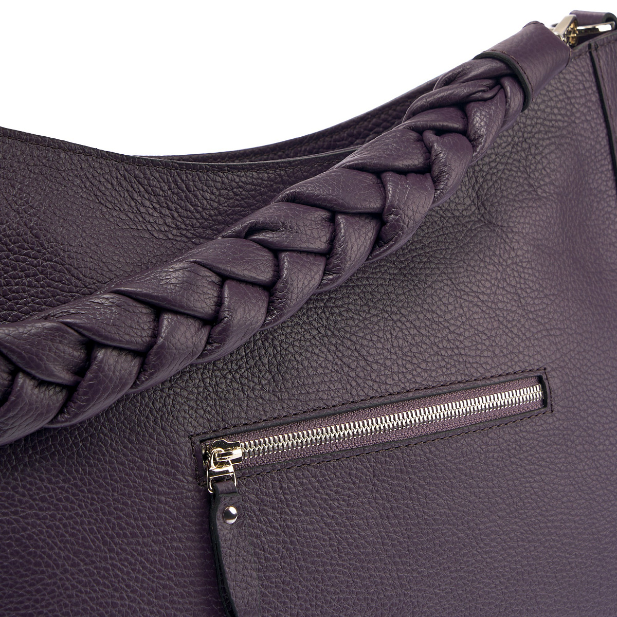 Женская сумка Dr. Koffer из натуральной кожи фиолетовая