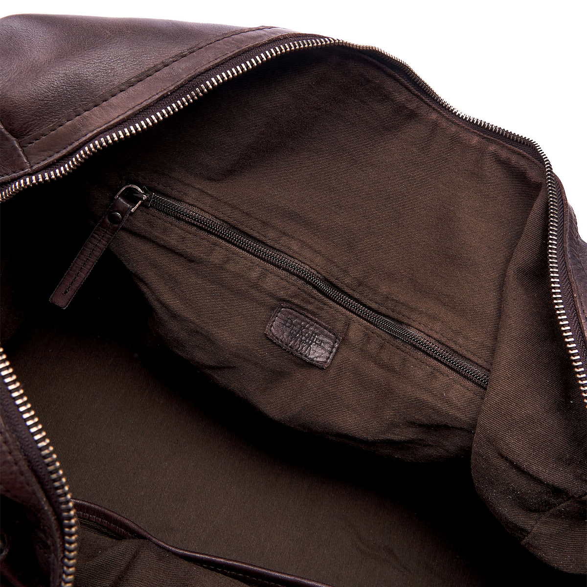 Сумка дорожная Dr.Koffer из натуральной кожи коричневая