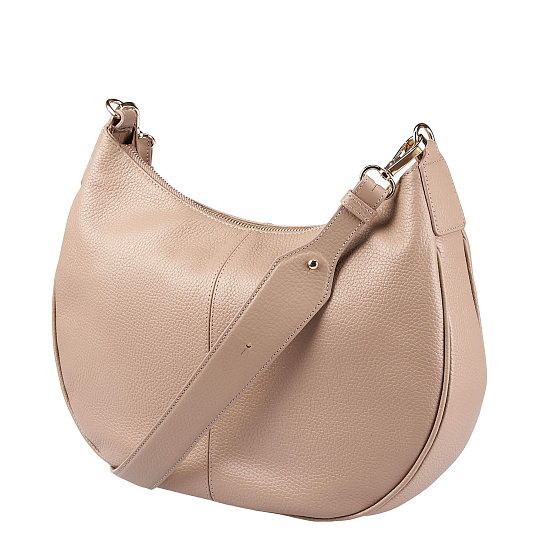 Женская сумка  Dr. Koffer из натуральной кожи бежевая