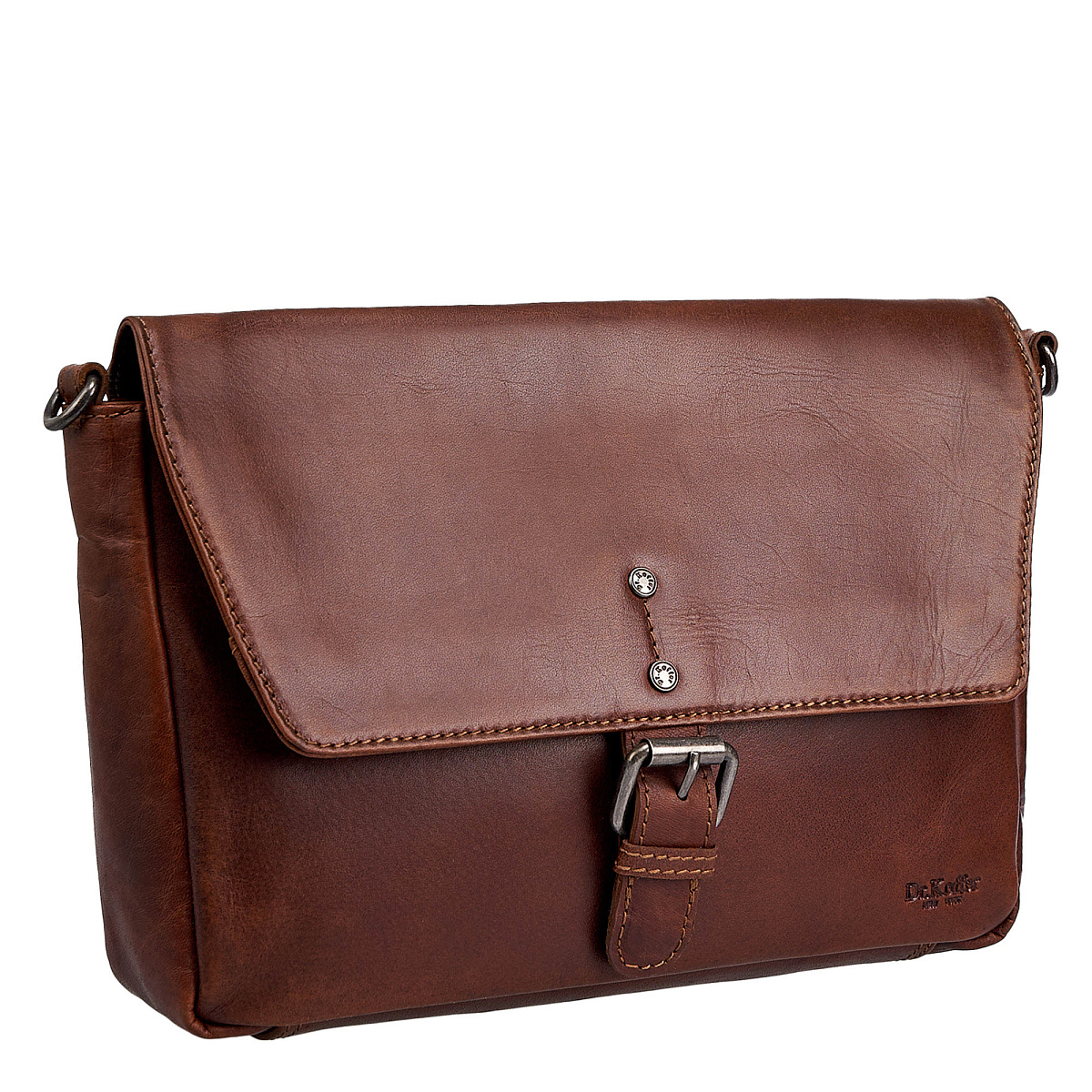 Женская сумка Dr.Koffer из натуральной кожи светло-коричневая