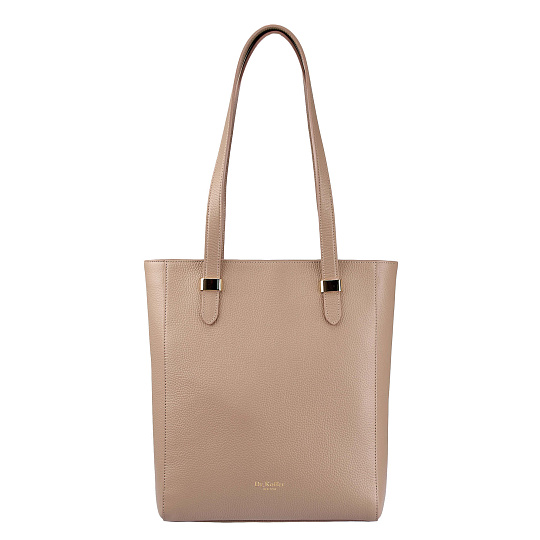 Женская сумка  Dr. Koffer из натуральной кожи бежевая