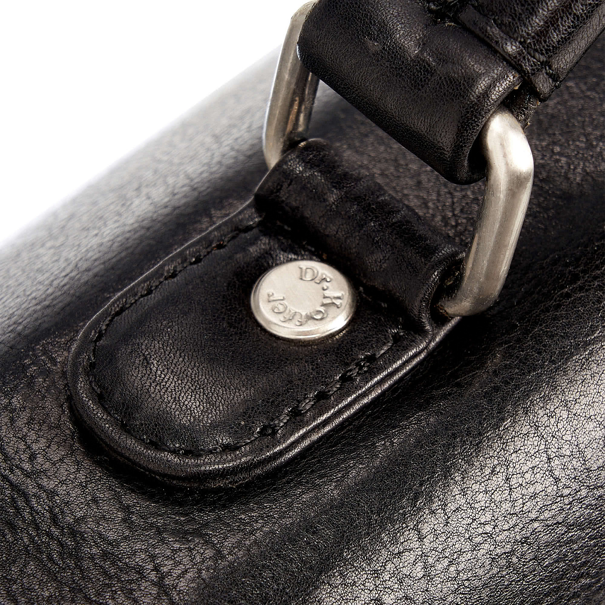 Портфель Dr.Koffer из натуральной кожи черный