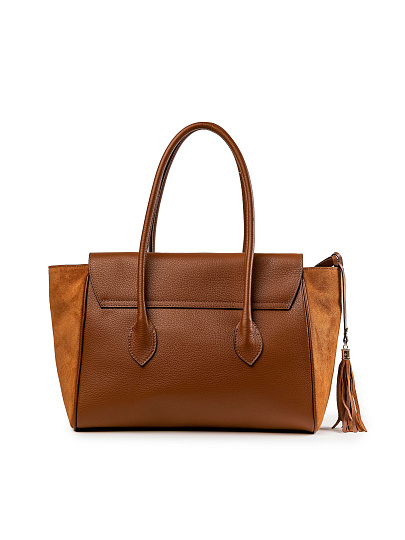 Женская сумка Dr.Koffer из натуральной кожи коричневая