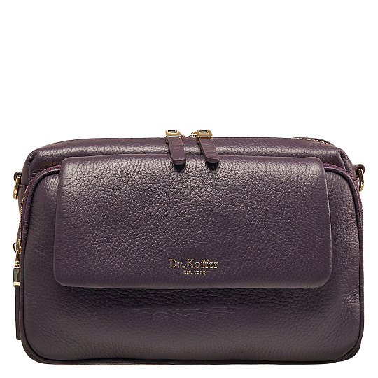 Женская сумка  Dr. Koffer из натуральной кожи фиолетовая