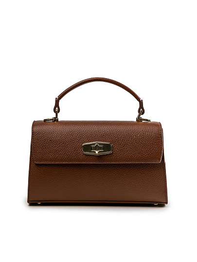 Женская сумка Dr.Koffer из натуральной кожи коричневая