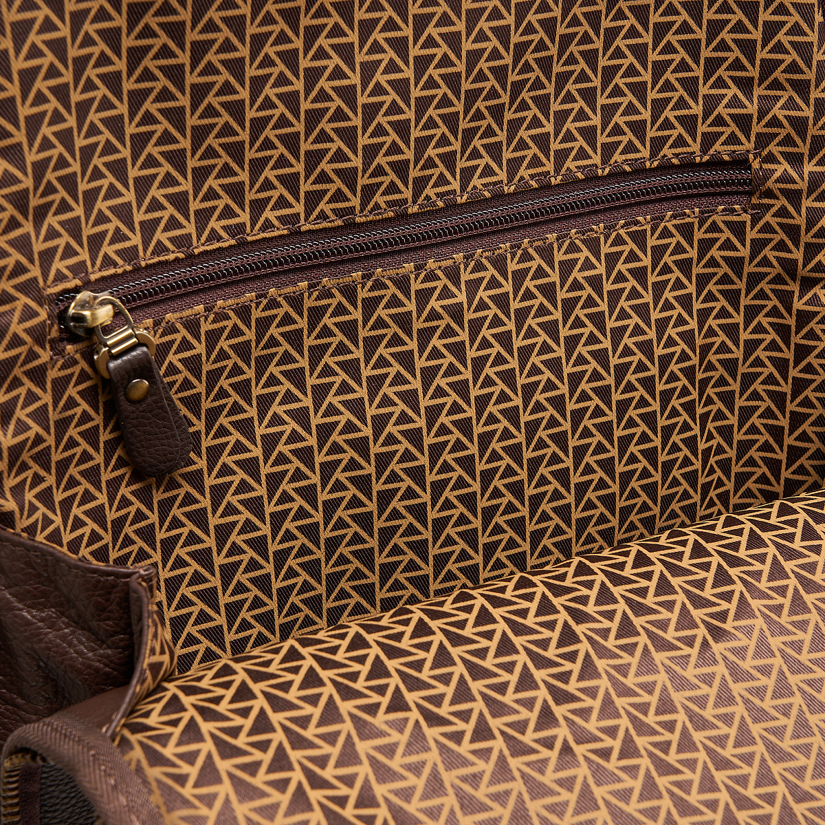 Рюкзак Dr.Koffer из натуральной кожи темно-коричневый