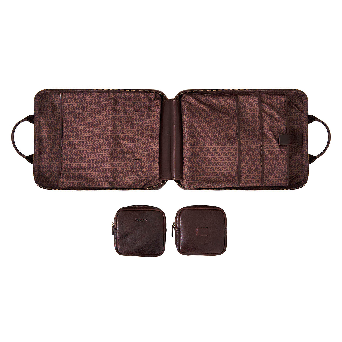 Рюкзак Dr.Koffer из натуральной кожи темно-коричневый