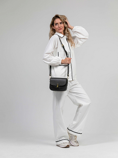 Женская сумка Dr.Koffer из натуральной кожи темно-коричневая