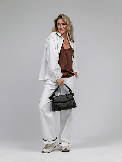 Женская сумка Dr.Koffer из натуральной кожи темно-коричневая