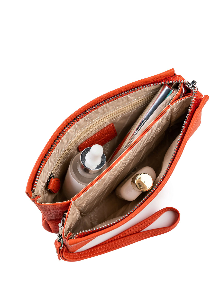 Косметичка Dr.Koffer из натуральной кожи розовая