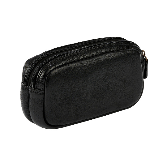 Несессер Dr. Koffer из натуральной кожи черный