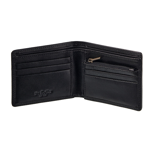 Портмоне Dr.Koffer из натуральной кожи черное